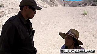 Fake cop Honey Paisley Parker with small tits has intriguing ideas for outdoor anal and blowjob.