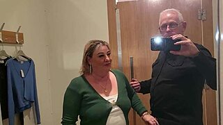 Kiwi MILF Slut USED as Toilet in Public Mall Dressing Room