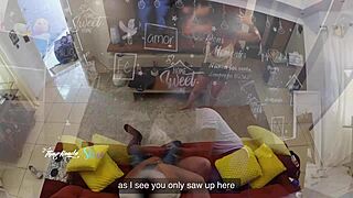 Hot Wife Thay Ksada Sucks Delivery Man On Sofa