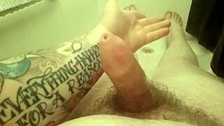 shower fun with solo masturbation