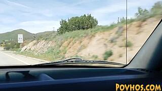 Small teen pov rides rod while rubbing tight pussy