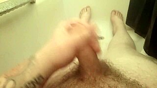 shower fun with solo masturbation