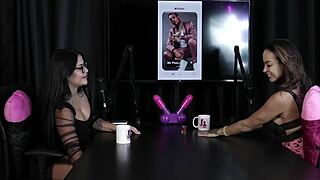 Belinha baracho shows off boquete and peitos in sheer red lingerie