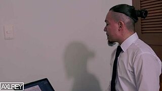 professor disciplines bratty student with cock