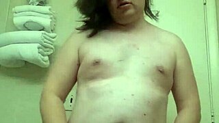 tranny strip tease with clothes ripped and teasing panties