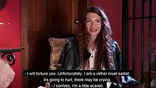 pornstar experiences degradation for the first time in bdsm scene