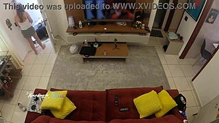 Hot Wife Thay Ksada Sucks Delivery Man On Sofa