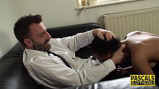 Ebony submissive gets throated deep in fishnets. Her amateur fetish play stunned everyone at the scene.