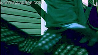 time lapse stop frame stretch against steps at night with lattice shadow ass and legs effect