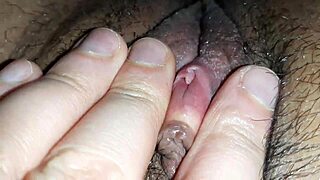 i tickled my big clit to orgasm