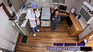 Dr. Tampa's Bratty Orphan Cheerleading Physical with Mya