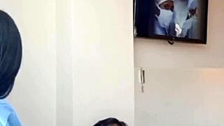 Peruvian Beauty in Uniform Gives an Unforgettable Blowjob at the Clinic, I'm Hooked!