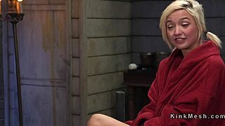 i watched blonde slave endure brutal choking and gagging torment.