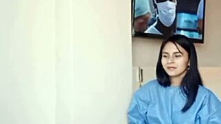 Peruvian Beauty in Uniform Gives an Unforgettable Blowjob at the Clinic, I'm Hooked!