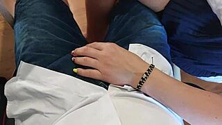 Handjob In Classroom Leads To Huge Cumshot And Fingering.