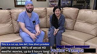 Dr. Tampa's Bratty Orphan Cheerleading Physical with Mya