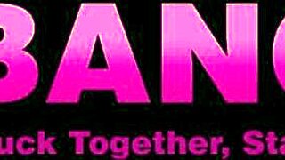 Outdoor Facial Drilling of Cute Teen Pussies with Voyeur Blowjob Action