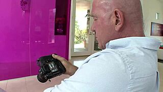 Haley Paige switches from dildo to thick cock for anal.