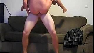 nice couch sex with amateurs and creampie