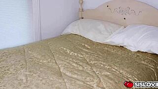 Amina Allure Sucks Stepbro's Monster Cock Dry With Bubble Butt