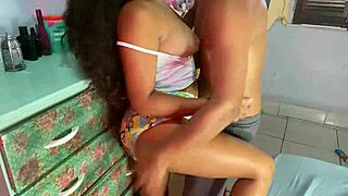 Teased step-brother after parents left, he gave in fast