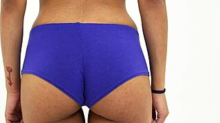 What a retro ebony teen booty to admire!