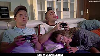 i sexy milfs ride steptheir stepsons cocks while theyre gaming - momslave