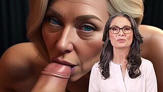 French Mom and Stepson Play Naughty Foot Games Together