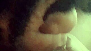 jill wettmout gives sloppy blowjob up close