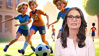 French Mom and Stepson Play Naughty Foot Games Together