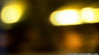 Brunette babe from wild India teases