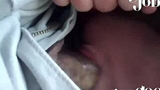 Camden NJ chick deepthroats big cock in car at 6am