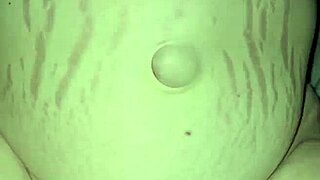 The pregnant BBW experienced a deep creampie orgasm.