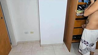 Latina student Morrita in homemade affair with 18-year-old stepsister