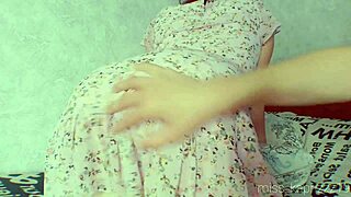 stepbrother spanked me hard for that short dress today