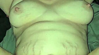 The pregnant BBW experienced a deep creampie orgasm.