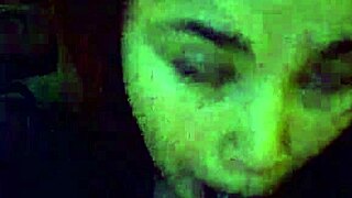 Sexy redhead giving blowjob with cumshot!