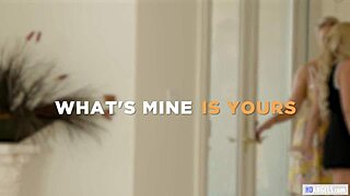 Busty Blonde MILF Seduces Step Daughter