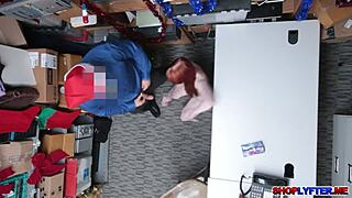 Petite Redhead Teen Receives Cumshot In Shop Scene With Krystal Orchid