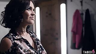 paranoid wife doesn't trust the new teen babysitter with big tits taboo group milf threesome