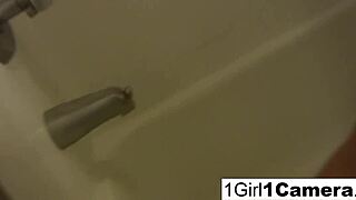 sexy alice bell masturbates her pussy close up