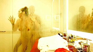 Cheating in the shower with big black cock
