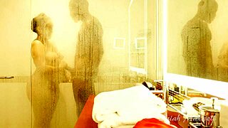 Cheating in the shower with big black cock