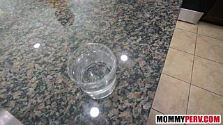 stepson rubs stepmom's tits and bangs her hard after massage