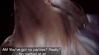 Public agent Nuria Millan with big ass in outdoor scene.