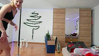 Christmas Decoration And Pole Dancing Fun