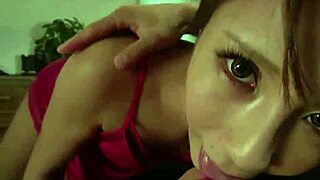 naughty anna anjo starts with a steamy pov blowjob for a wild japanese creampie