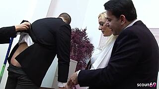 female teacher and girl seduce into ffmm foursome orgy in classroom