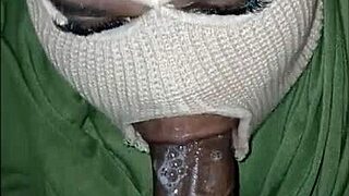 Can You Handle This Masked Girl's Sloppy Deepthroat?