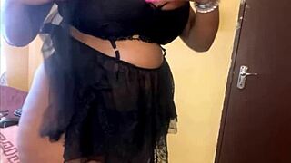 Ebony Milf Wife In Lingerie Cheats With Stranger, Huge Boobs And Fat Ass On Display. First Time Sport Encounter.